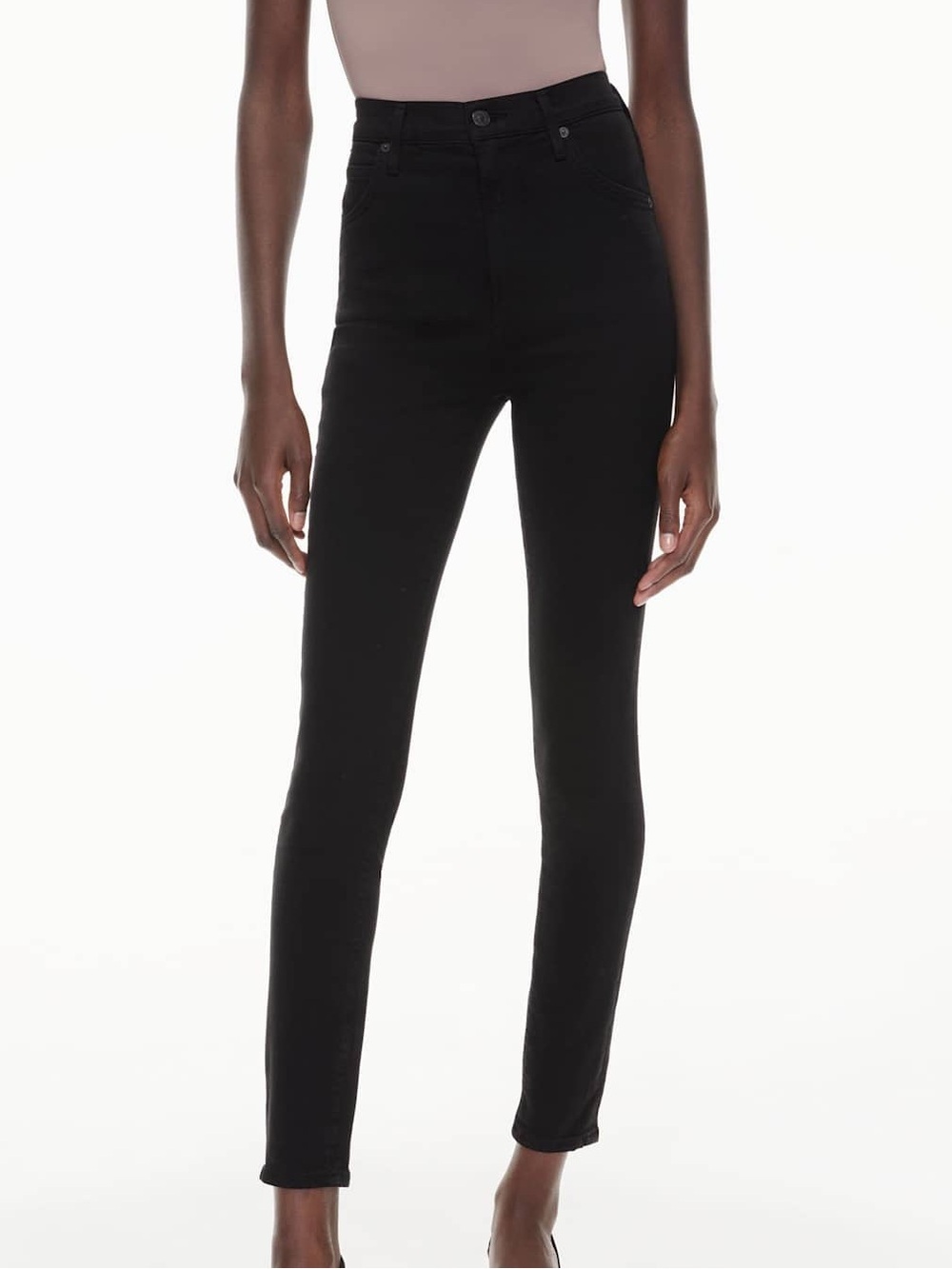 Citizens Of Humanity| ‘Chrissy’ Black High-Rise Denim Skinny Ankle Jeans Sz 29